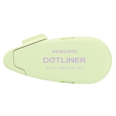 KOKUYO Dot Liner Flick Bicolor Green Tape Runner Glue, Refillable, 6mm