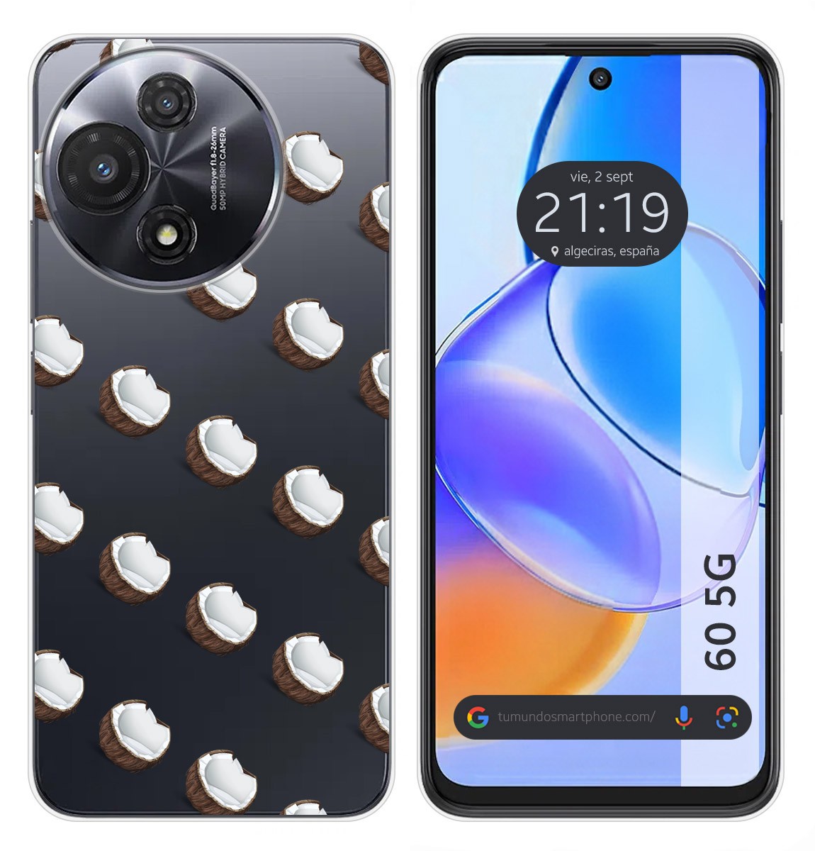 Custodia In Silicone Per TCL 60 5G Design Cocos Disegni