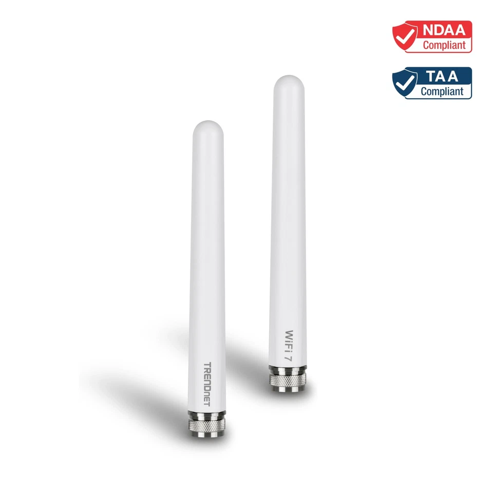 3/6/7 dBi Outdoor Tri-Band Omni Antenna Kit, TEW-A057, 2.4GHz, 5GHz, 6GHz, Co... - Image 2 of 4
