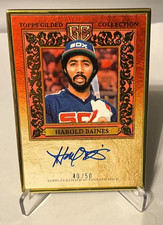2025 Topps Gilded - Gold Framed Hall of Famer Autographs Harold Baines 40/50