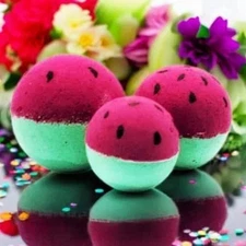 🍉 Watermelon Bath Bombs – Fizzy, Fun & Refreshing! 🛁✨
