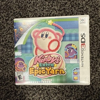 Kirby's Extra Epic Yarn (Nintendo 3DS) - CASE & MANUAL No Game!