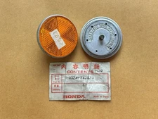 NOS JAPAN HONDA CB200 CB250 CB350 CB750 XL350 REFLECTOR FRONT REFLEX A PAIR 2Pcs