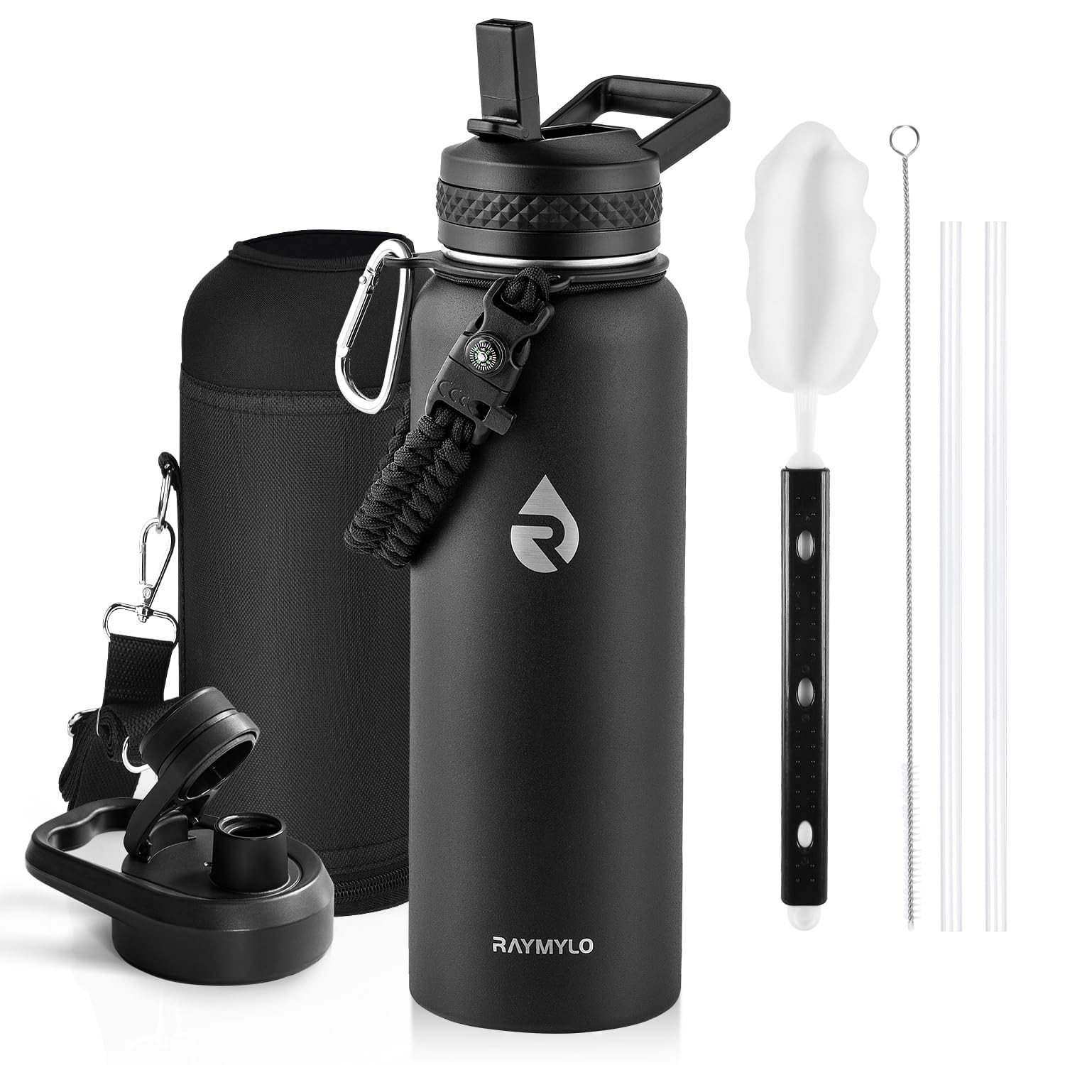 Insulated Water Bottle 40 oz, Triple Wall Vacuum Stainless S