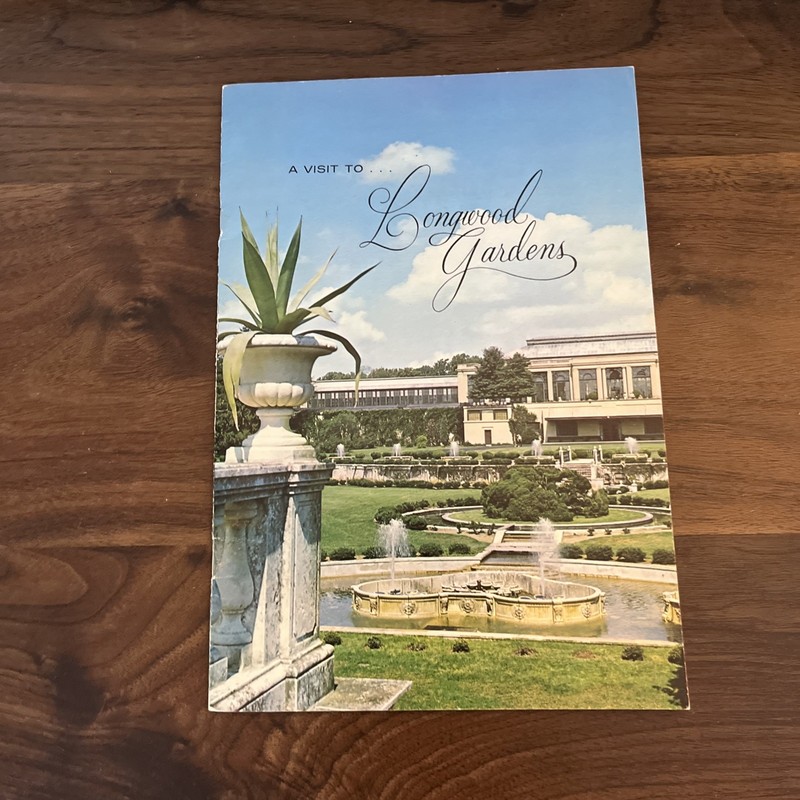 VTG LONGWOOD GARDENS BROCHURE KENNETT SQUARE PENNSYLVANIA 1963 X