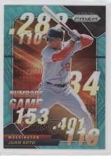 2020 Panini Prizm Numbers Game Teal Wave Prizm Juan Soto #NG-1 uk2