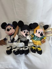 D S Football Mickey Helmet Peeling, Baseball Mickey  Referee Mickey No Tags.