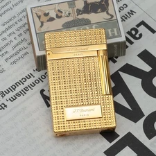 Metal Cigar Lighter Perfect Cling Sound Gas Refill Men Smoking Gift New In Box