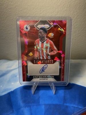 Kyle Walker-Peters 2021-22 Prizm Premier League Pink Cracked Ice Signatures(MGR)