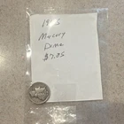 Mercury Dime 10C Silver, 1945, 0.9 Fineness, Circulated, Uncertified