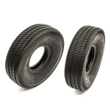 2x Heavy Duty 4.10-4 Tyre 10 Inch Tubeless Block Tread 4 Ply Mini BMX Bike