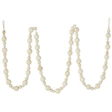 Raz Imports Natural Wood Beaded Garland 6 Feet