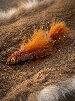 X3 ''Copper Penny'' Forellenstreamer Gelenk Gewichtet Hantel Augen Widerhakenlos