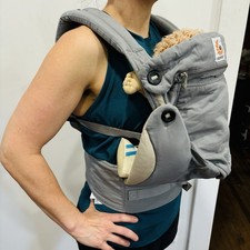 Ergobaby Four Position 360 Unisex Grey Baby Carrier BC360GRYTAU1NL EUC