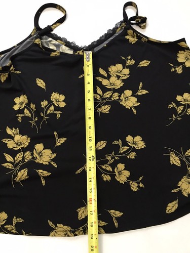 Torrid Studio Strick-Trägertop mit Knopfleiste Swing schwarz & goldfarben geblümt Größe 3 - Bild 9 von 24