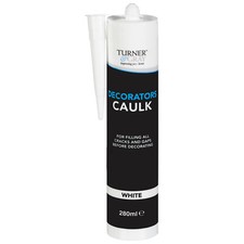Turner & Gray Decorators Caulk For Filling All Cracks And Gaps 280ml - White