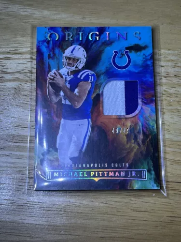 Michael Pittman Jr 2022 Panini Origins Two Color Relic Turquoise Parallel 49/49