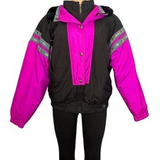 Fera Vintage 80s Ski Wear Pink Jacket Size 12