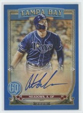 2020 Topps Gypsy Queen Autographs Blue Austin Meadows Auto 05/99 Tampa Bay Rays