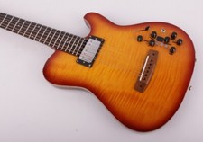 Hybrid electric acoustic guitar built in effect drum portable travel silent