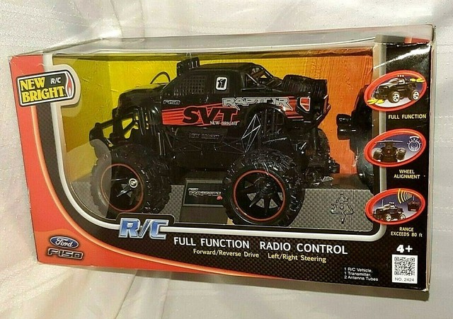 Ford F 150 Raptor Svt Full Function Radio Control Truck Black 124 New Bright