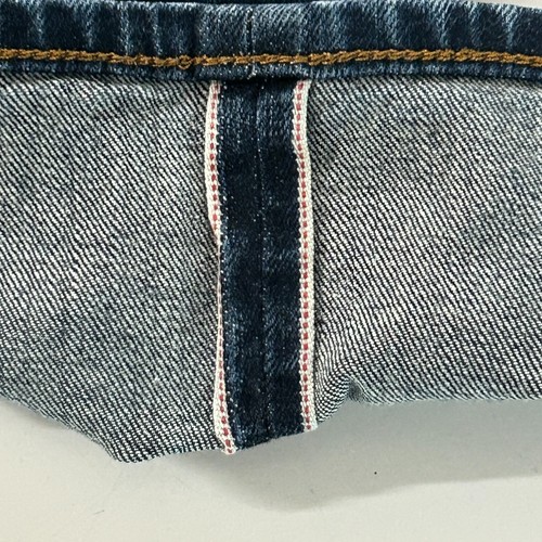 Pantalones de mezclilla Marc Jacobs con ribete para hombre 34x34 azul pierna recta botón mosca medidas 34x33 - Imagen 2 de 14