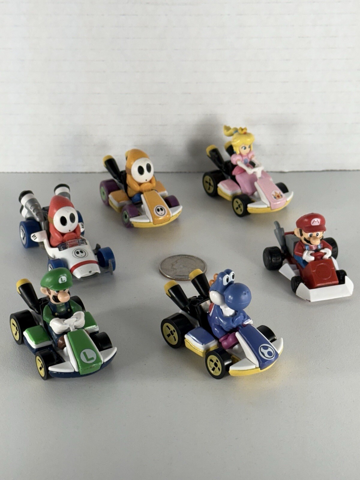 Hot Wheels Mario Kart Loose Lot Of 6 Cars Die Cast 2018 Nintendo