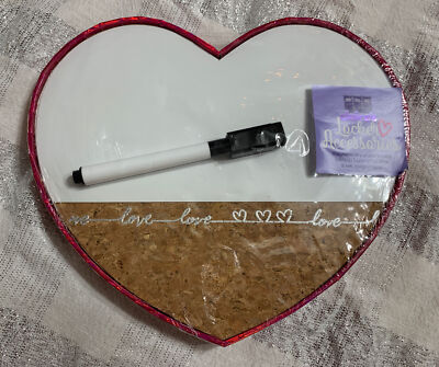 Claire's Heart Shaped Magnetic Dry Erase Locker Board Valentine s Day School