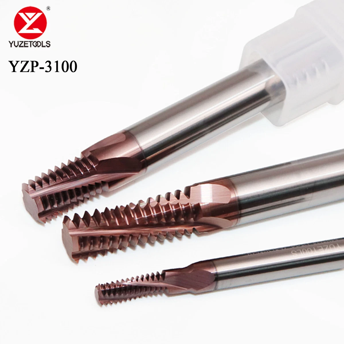 YuzeTools Thread Milling Cutter Carbide Full Teeth metric M2 M3 M4