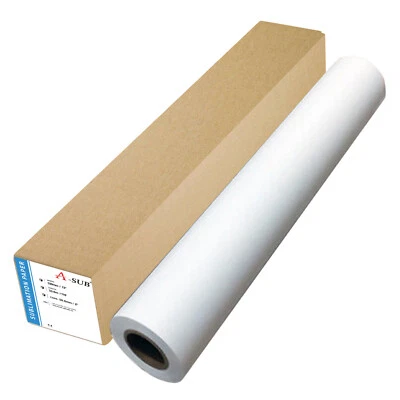 A-SUB Sublimation Paper Roll 125g 13" x 110 Ft Quick Drying for Inkjet Printer