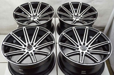 Llantas Kudo Racing Vicious 17x9 5x100 5x114,3 30 mm negras con cara pulida