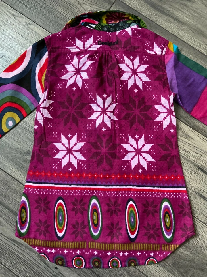 Camiseta Gráfica Larga Desigual Para Niñas De 4 Años BNWT - Imagen 2 de 4