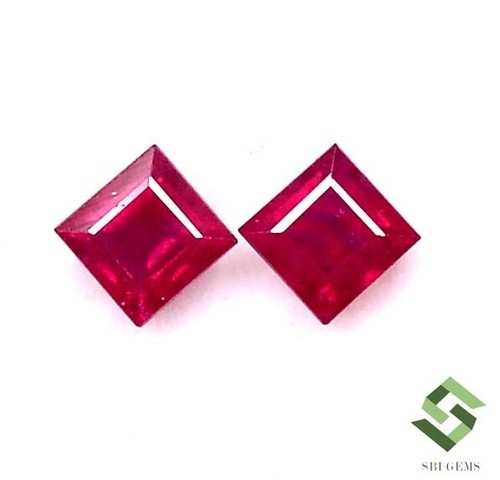 Orecchino In Argento Sterling 8Mm Quadrato In Zirconia