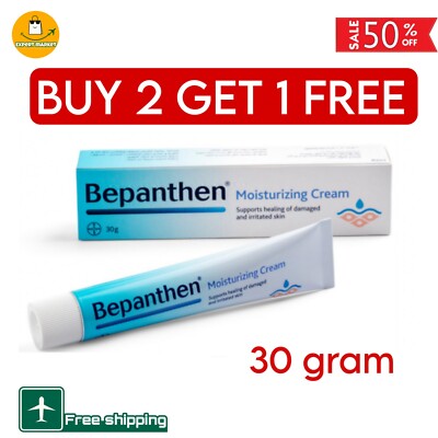 Bepanthen Feuchtigkeitscreme zur Heilung geschädigter gereizter Haut 30 Gramm...