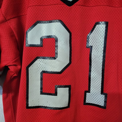 Rare Vintage 90s Rawlings NFL Atlanta Falcons Deion Sanders 21 Red Jersey Men XL - Picture 2 of 9