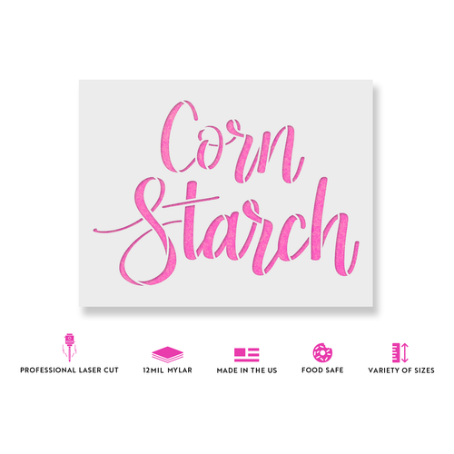 Kitchen Label Corn Starch Stencil - Picture 2 of 4