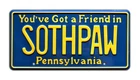 Rocky IV | Sylvester Stallone | SOTHPAW | STAMPED Replica Prop License Plate