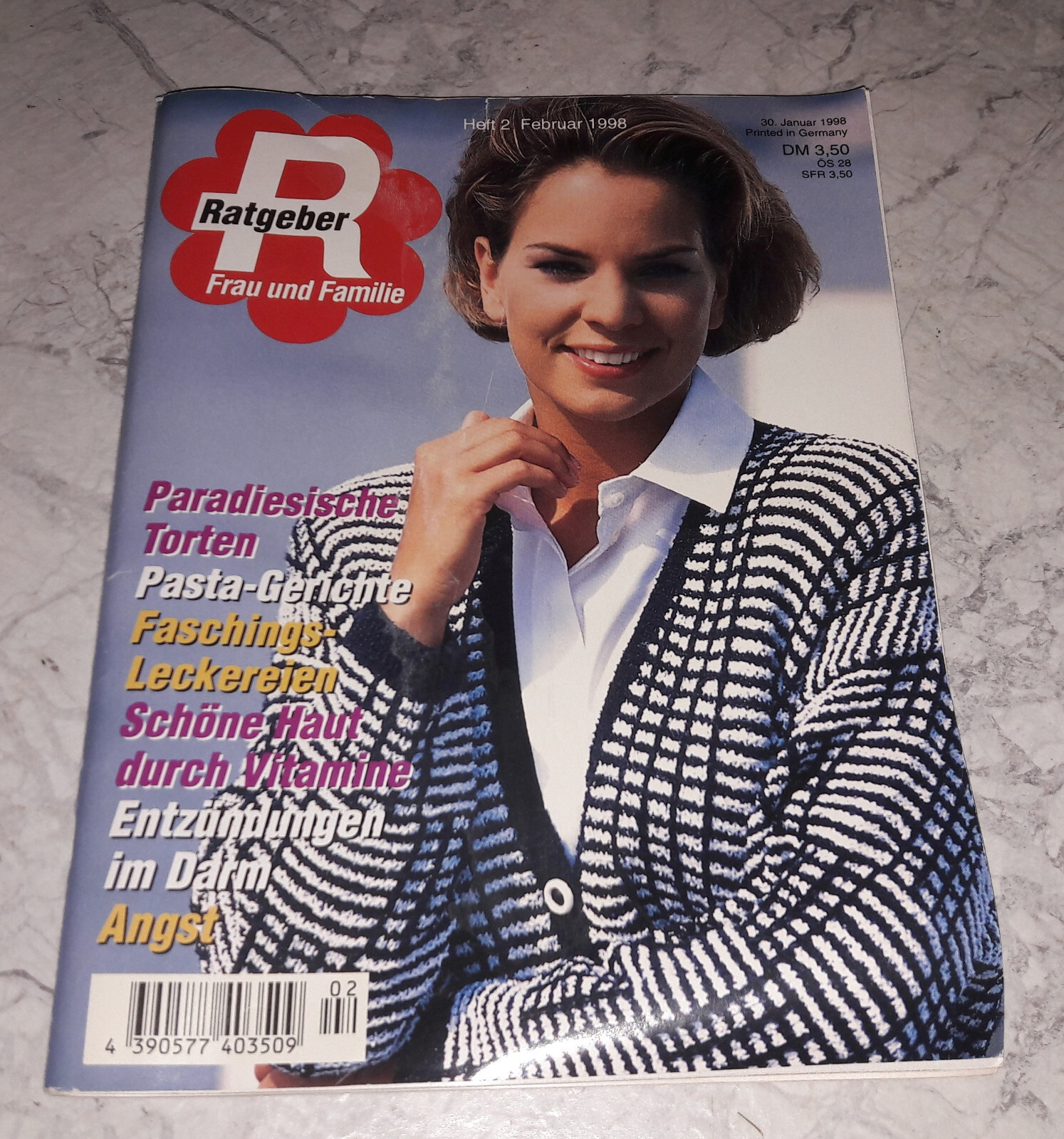 Ratgeber Frau und Familie 2/1998 Faschings-Leckereien Pasta Torten Patchwork TCM