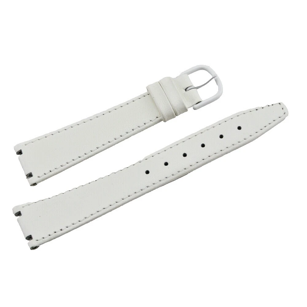 Reloj de pulsera de cuero blanco Tissot Bandas