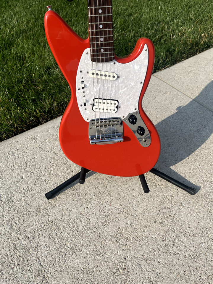 1996 Fender Jagstang Kurt Cobaine Fiesta Red Electric Guitar MIJ eBay