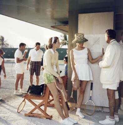Tennis In The Bahamas Official Slim Aarons 1957 Archive Print XXL 40x40 inches