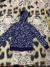 Polo Ralph Lauren Hoodie Blue Floral Long Sleeved Kids Girls Size XL 16