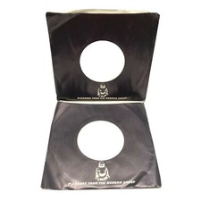 Buddah Group Records Company Sleeves 45 RPM Lot of 2 Vinyl Black Glossy