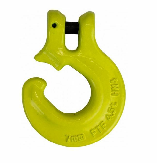 Joma-Tech Forstkette Vierkant 8mm – 5 M, Mit Parallelhaken & Schlinghaken, WLL 2T, Bruchlast 9000 Kg – Rot