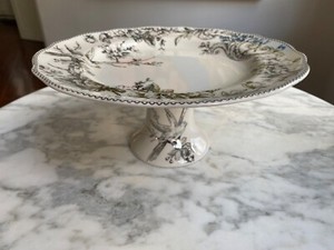 222 Fifth Pedestal Cake Plate, E Silver Adelaide, Rare