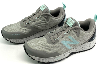 New Balance NITREL v3 Trail Womens Size 6 B Speed Ride Grey Green Running Shoe