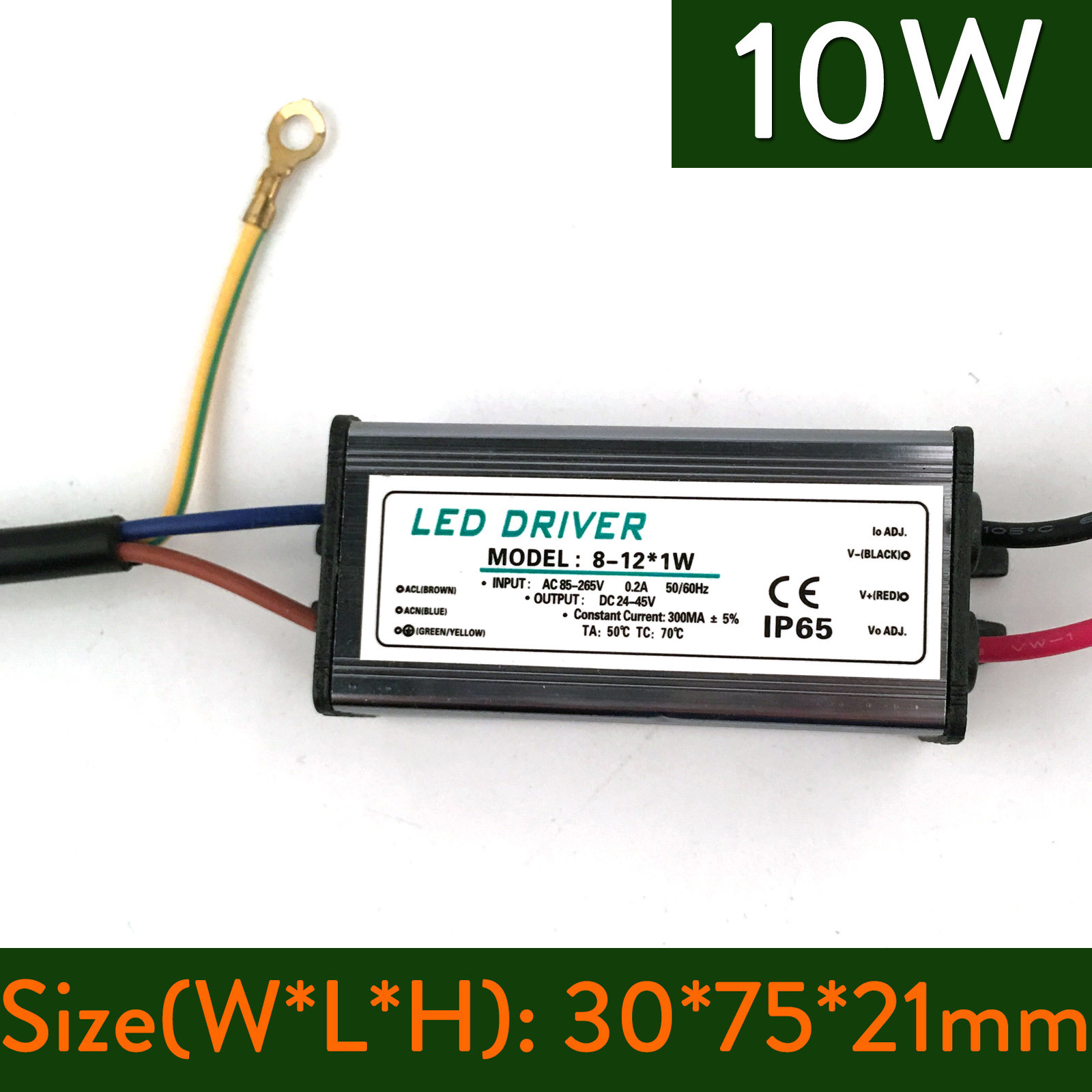 LED Driver Power Supply 85-265V AC For 4W, 5W, 6W, 7W LED Lamps - Compact & Efficient (Model DR-DP-4-7X1-O)