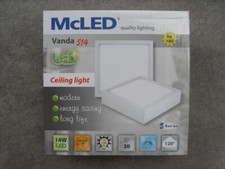 Zestaw 10 lamp LED McLED Vanda S14, 14 W, 1100 lm, 3000 K, IP20, biały