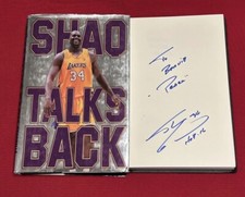 Shaquille O'Neal signed  AUTO book Shaq Talks Back