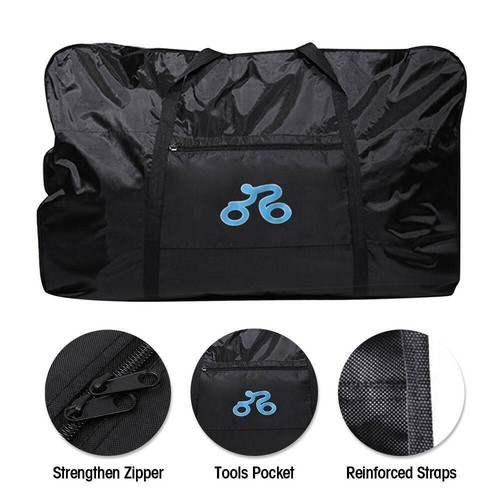 26''-29'' Bicycle Carry Bag Portable Cycling Bike Transport Travel 1680D Nylon - Picture 2 of 12